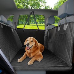BingoPaw Travel Hammock Car Back Seat Cover, Black, Jumbo