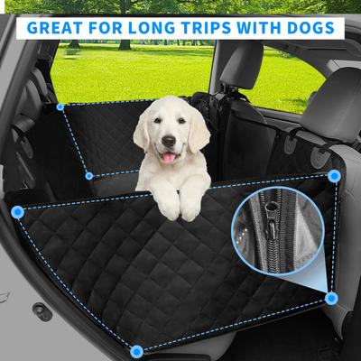 Show full view: BingoPaw Travel Hammock Car Back Seat Cover, Black, Jumbo slide 4 of 10