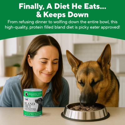 Show full view: Dave's Pet Food Restricted Bland Diet Sensitive Stomach Digestive Care Lamb & Rice Canned Wet Dog Food, 13.2-oz, case of 12 slide 5 of 13