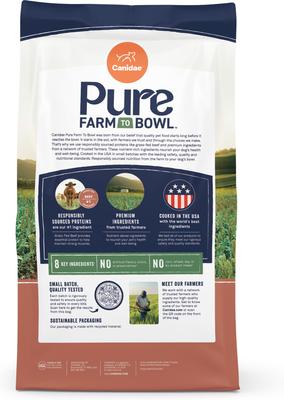 Show full view: CANIDAE Pure Farm To Bowl Grass-Fed Beef & Barley Recipe Dry Dog Food, 22-lb bag slide 4 of 11
