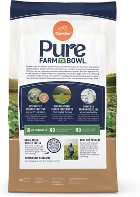 Show full view: CANIDAE Pure Farm To Bowl Pasture-Raised Lamb & Sweet Potato Recipe Dry Dog Food, 4-lb bag slide 3 of 10