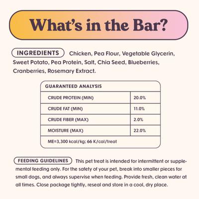 Show full view: Bundle x Joy Rise & Shine Chicken Grain-Free Superfood Bars Jerky Dog Treats, 16-oz bag slide 5 of 8