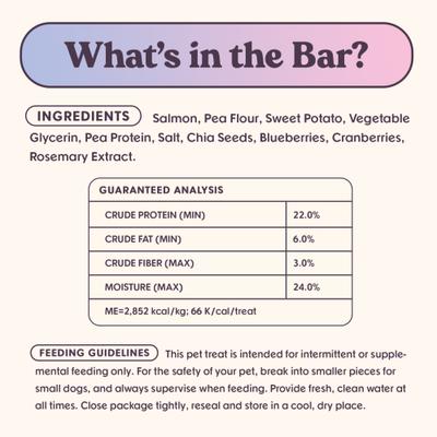 Show full view: Bundle x Joy Ride & Vibe Salmon Grain-Free Superfood Bars Jerky Dog Treats, 16-oz bag slide 5 of 8