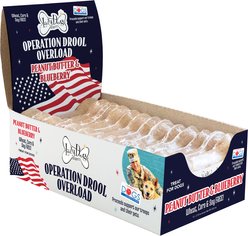 The Lazy Dog Cookie Co. Buy A Bone Operation Drool Overload Grain-Free Peanut Butter & Blueberry Adult Crunchy Baked Dog Treats, 2.75-oz