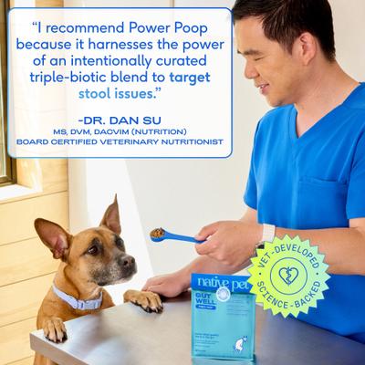 Show full view: Native Pet GutWell Power Poop Probiotics Gut Health & Digestive Health Supplement for Dogs, 12.7-oz bag slide 6 of 11