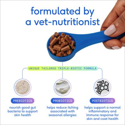 Show full view: Native Pet GutWell Itchy Skin Relief Supplement for Dogs with Probiotics, 12.7-oz bag slide 5 of 11