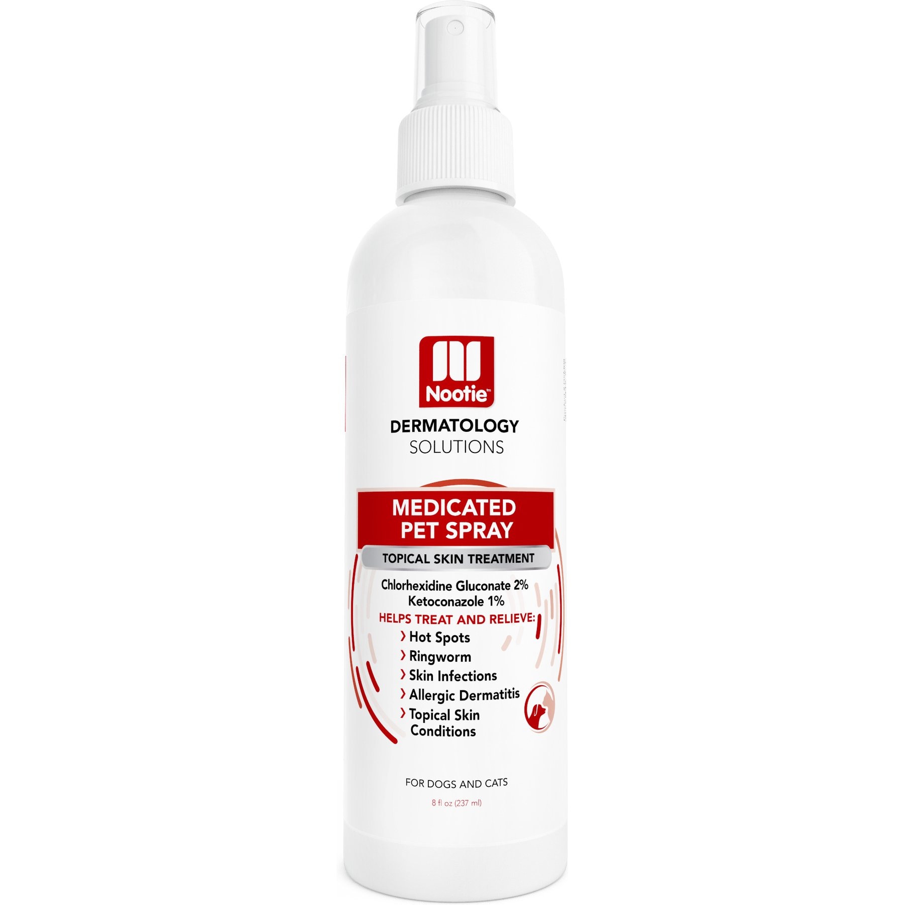 Nootie Medicated Dog & Cat Antibacterial Spray, 8-fl oz bottle