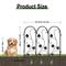 Show in main carousel: BingoPaw 5 Panel Decorative Metal Garden Dog Fence, Black slide 2 of 10