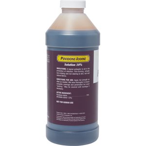 Horse Health Products Povidone-Iodine 10% Solution Horse Wound Care, 32-fl oz bottle