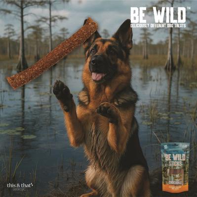 Show full view: Be Wild Exotic Crocodile Dog Sticks, 3.5-oz bag slide 7 of 9