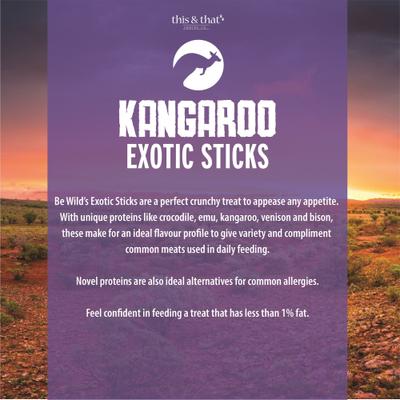 Show full view: Be Wild Exotic Kangaroo Dog Sticks, 3.5-oz bag slide 6 of 10