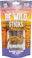 Be Wild Exotic Kangaroo Dog Sticks, 3.5-oz bag