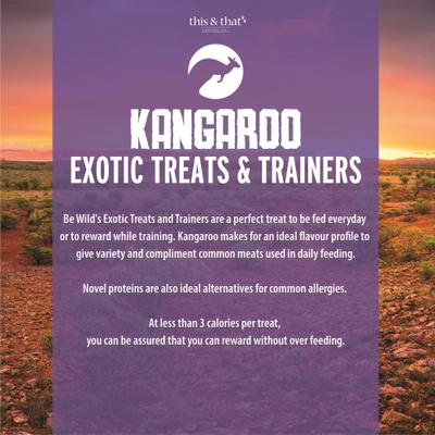 Show full view: Be Wild Exotic Treats & Trainers Kangaroo Dog Treats, 5.3-oz bag slide 6 of 9