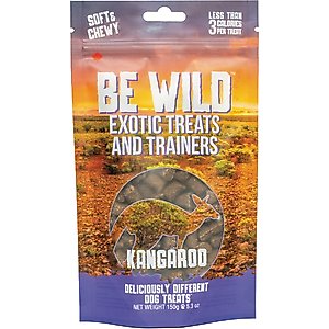 Be Wild Exotic Treats & Trainers Kangaroo Dog Treats, 5.3-oz bag