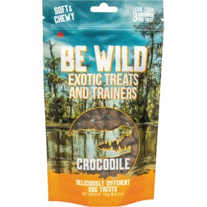 Be Wild Exotic Treats & Trainers Crocodile Dog Treats, 5.3-oz bag