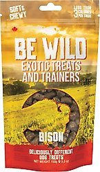 Be Wild Exotic Treats & Trainers Bison Dog Treats, 5.3-oz bag