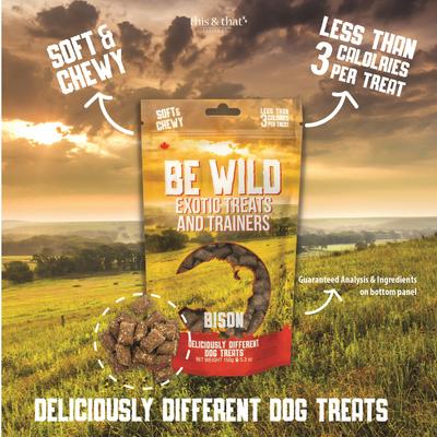 Show full view: Be Wild Exotic Treats & Trainers Bison Dog Treats, 5.3-oz bag slide 3 of 9