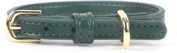 Pistachio Brands Vegan Faux Leather Dog Collar, Hunter, Medium