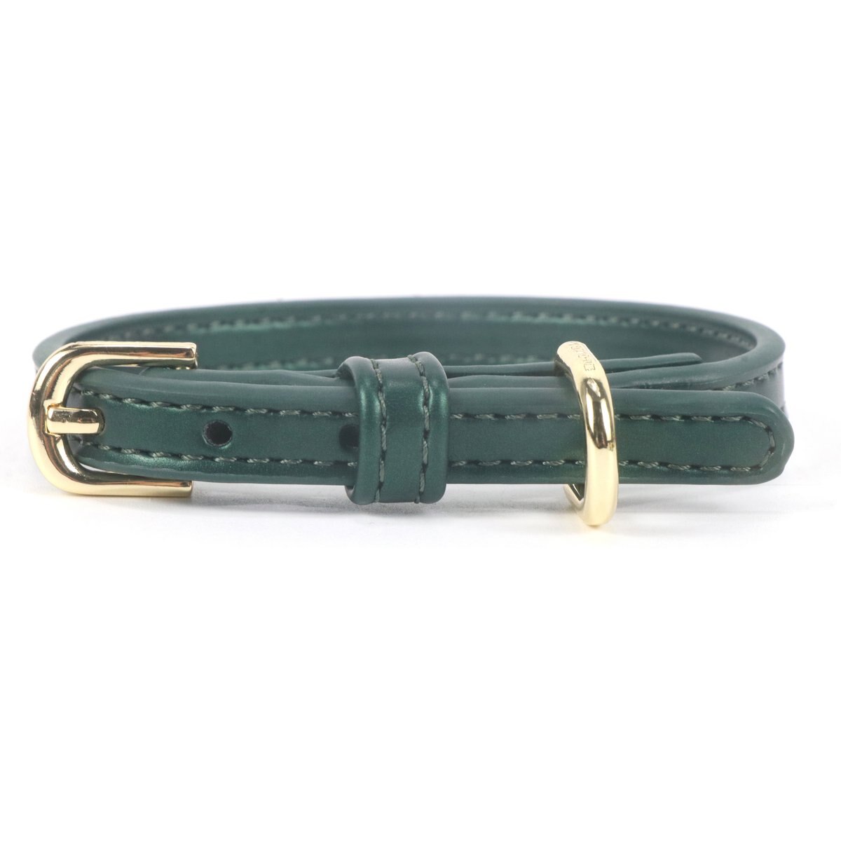 Pistachio Brands Vegan Faux Leather Dog Collar, Hunter, Large