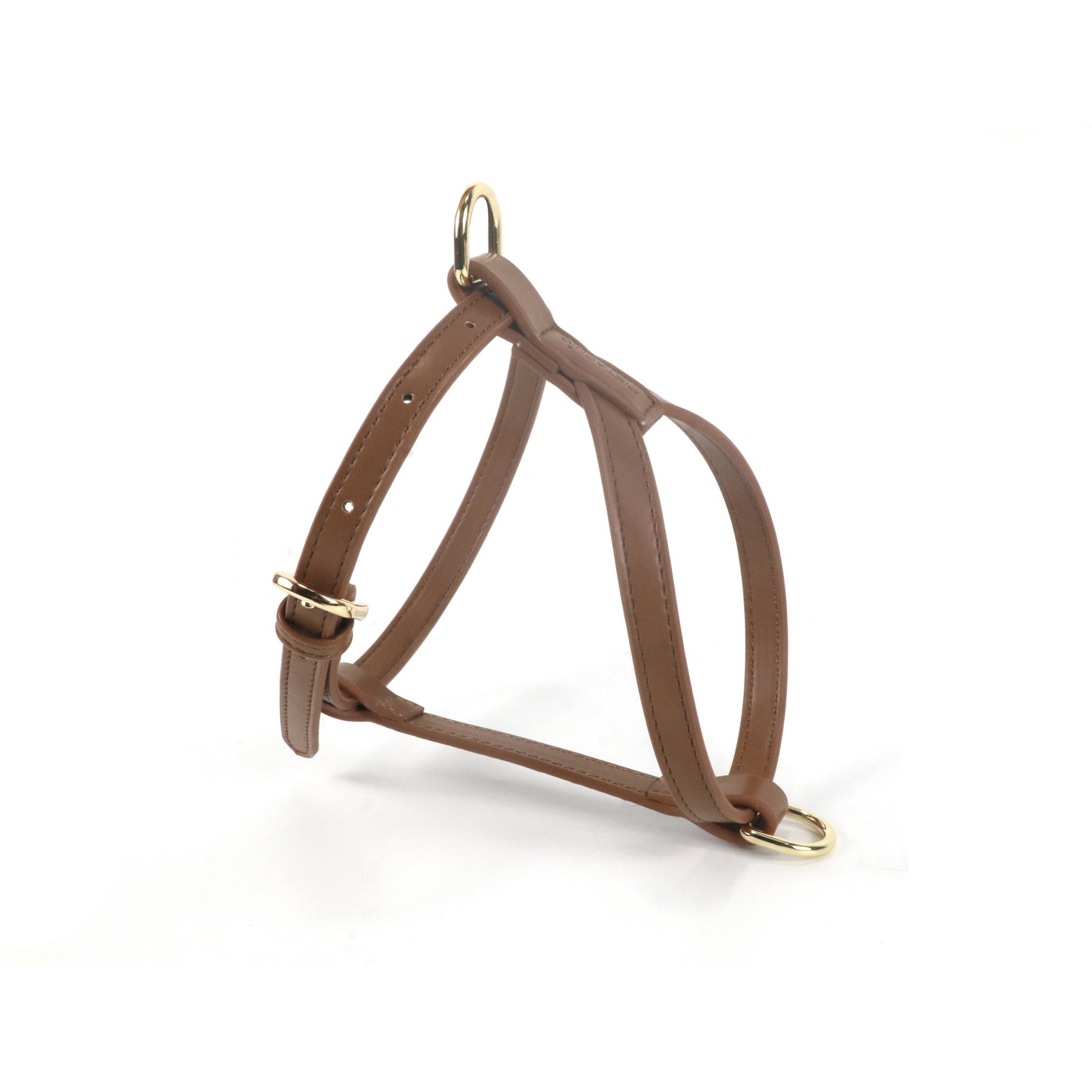 Pistachio Brands Vegan Faux Leather Dog Harness, Cognac, X-Large