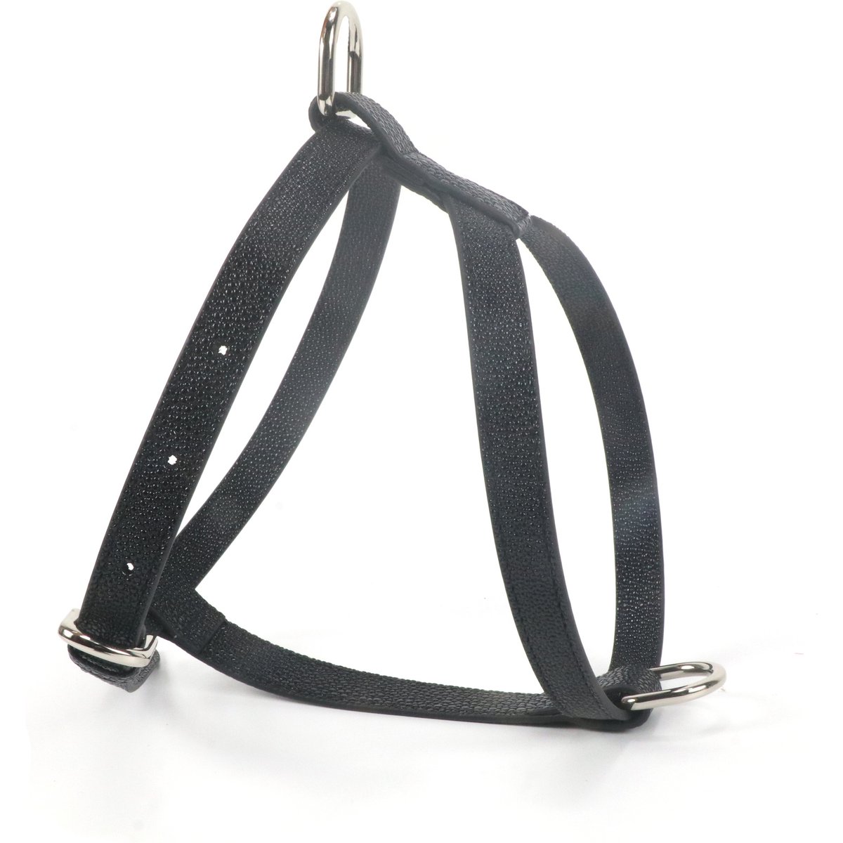 Pistachio Brands Vegan Faux Leather Dog Harness, Black Caviar, X-Small