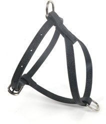 Pistachio Brands Vegan Faux Leather Dog Harness, Black Caviar, Large