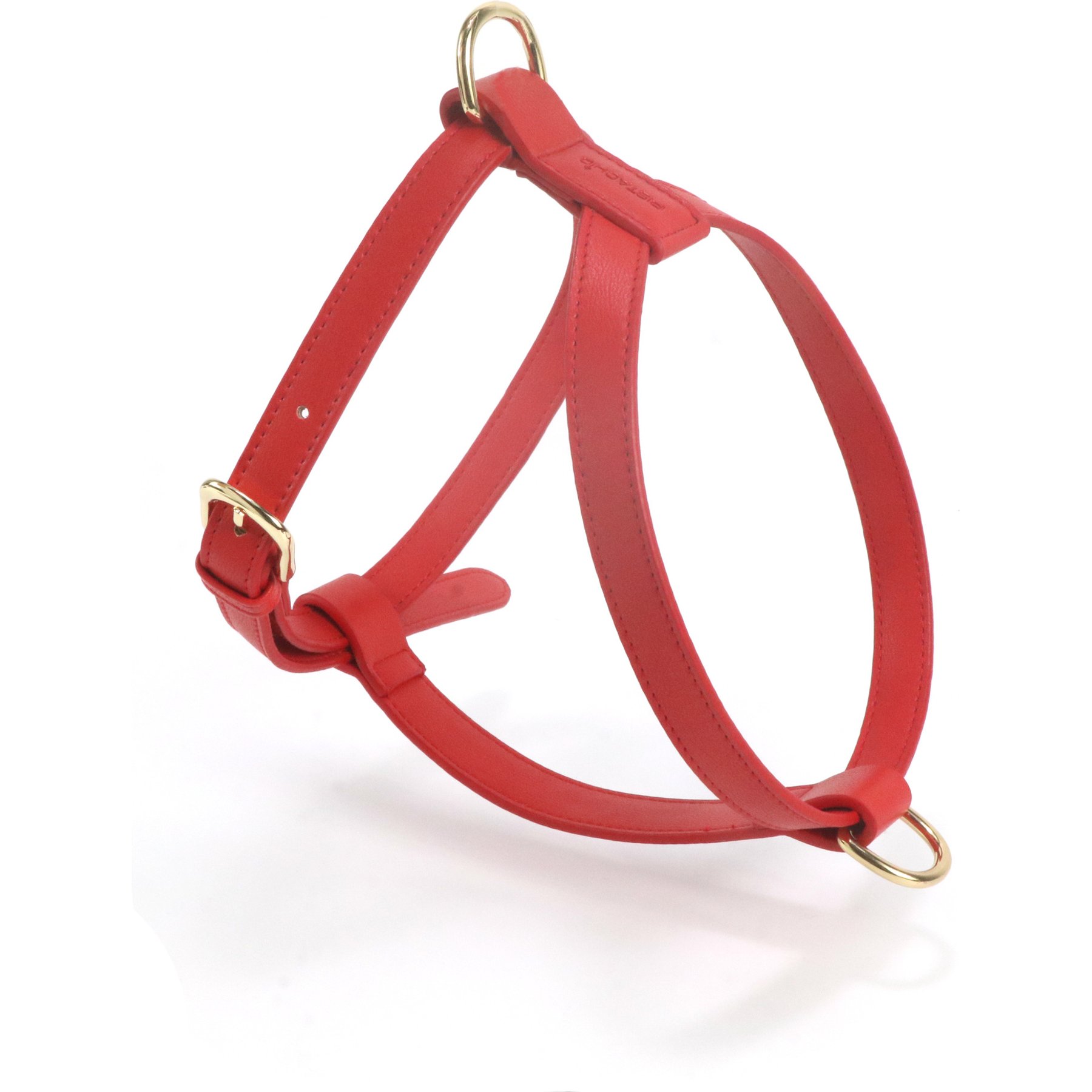 Pistachio Brands Vegan Faux Leather Dog Harness, Cherry, Medium