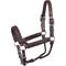 Show in main carousel: Perri's Leather Buckstitch Leather Horse Halter, Havana/Black, Horse slide 1 of 6