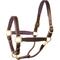 Show in main carousel: Perri's Leather 1-in Padded Horse Halter, Havana, Horse slide 1 of 2