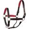 Show in main carousel: Perri's Leather 1-in Padded Horse Halter, Black/Red, Horse slide 1 of 2