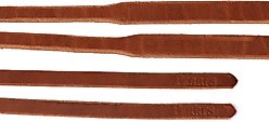 Perri's Leather Slot Tapered Harness Leather Western Horse Reins, Light Havana, 8-ft slide 2 of 2