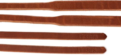 Show full view: Perri's Leather Slot Tapered Harness Leather Western Horse Reins, Light Havana, 8-ft slide 2 of 2