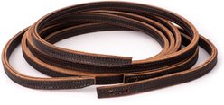Perri's Leather Slot End Double Stitched Western Horse Reins, Dark Havana, 8-ft