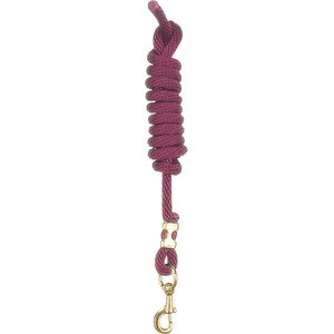 Perri's Leather Nylon with Snap Horse Lead, 8-ft, Burgundy