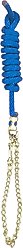 Perri's Leather Nylon with Chain Horse Lead, 8-ft, Royal Blue