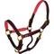 Show in main carousel: Perri's Leather Padded Horse Halter, Pony, Havana/Pink slide 1 of 2
