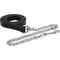 Show in main carousel: Perri's Leather Leather Silver Chain Horse Lead, Black, 6-ft slide 1 of 1