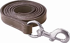 Perri's Leather Leather Silver Snap Horse Lead, 6-ft, Havana
