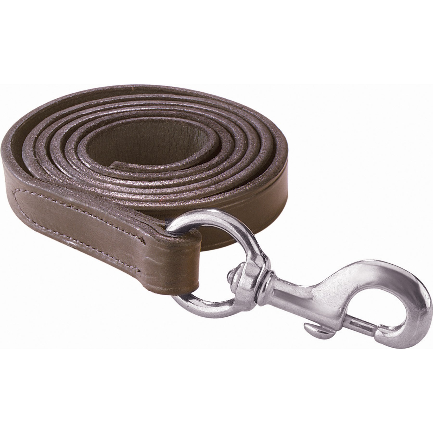 Perri's Leather Leather Silver Snap Horse Lead, 6-ft, Havana