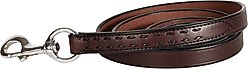 Perri's Leather Buckstitch with Snap Horse Lead, 7-ft, Havana/Black
