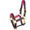 Show in main carousel: Perri's Leather 3/4-in Padded Horse Halter, Mini B, Havana/Pink slide 1 of 3