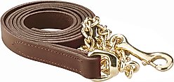 Perri's Leather Brass Plate Horse Lead, Havana, 6-ft