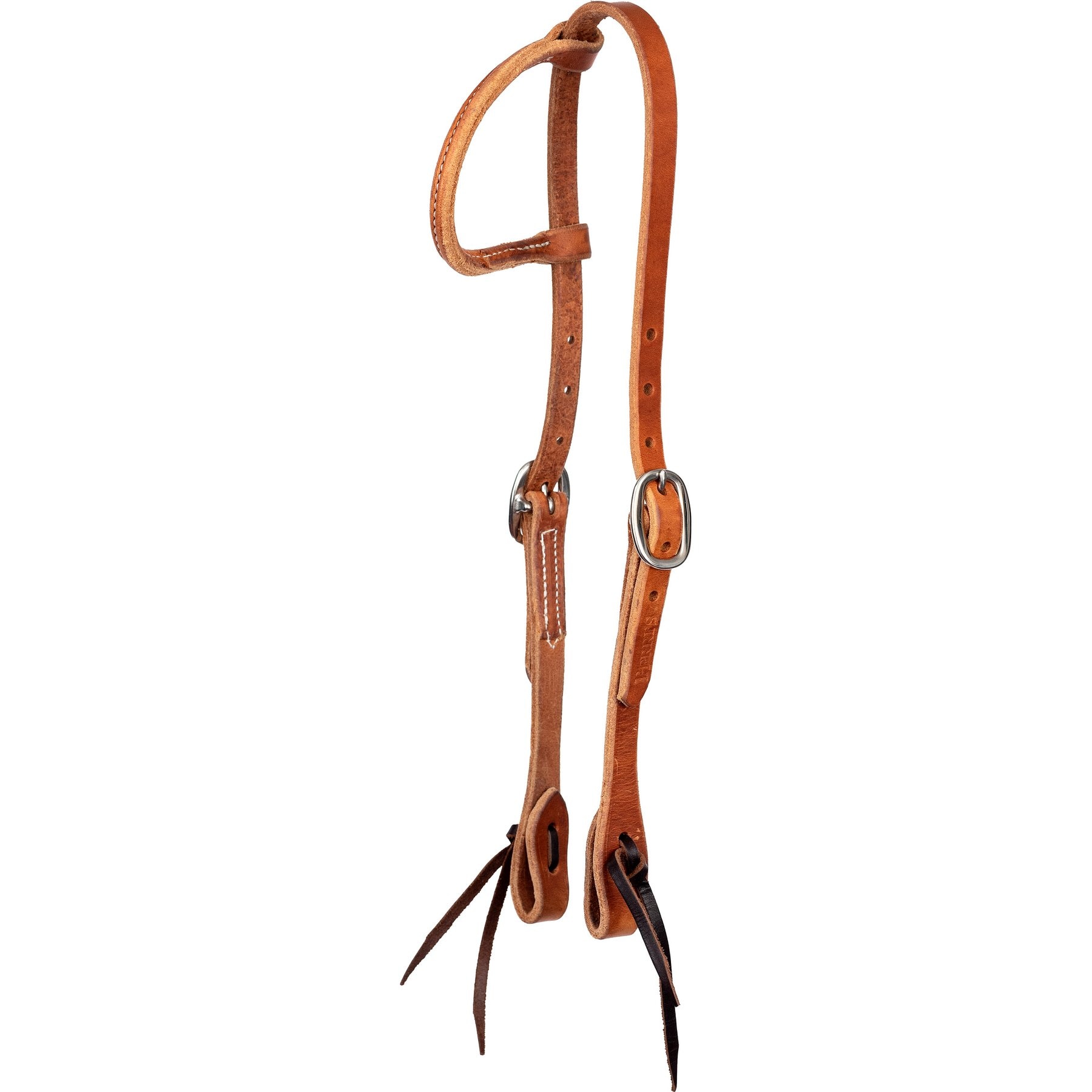 Perri's Leather 5/8-in One Ear Tie End Horse Headstall, Light Havana, Horse