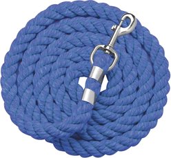 Perri's Leather 1/2-in Cotton Horse Lead, 6-ft, Royal Blue