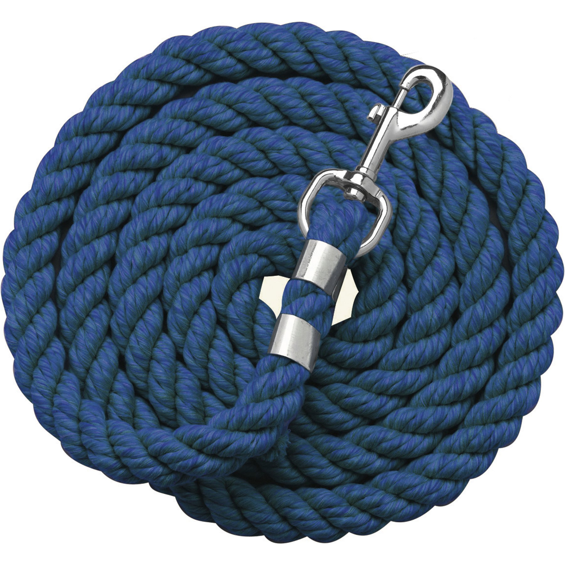 Perri's Leather 1/2-in Cotton Horse Lead, 6-ft, Navy