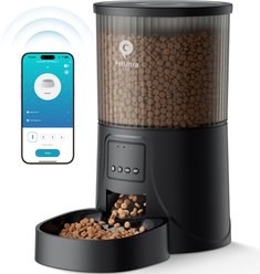 IMIPAW Dual Power Supply & Pet Food Desiccant Bags WIFI Automatic Cat & Dog Feeder, 4-L