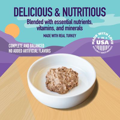 Show full view: A Strong Heart Roasted Turkey Entree Wet Cat Food Split Cup, 2.6-oz Split Cups, case of 10 slide 5 of 10