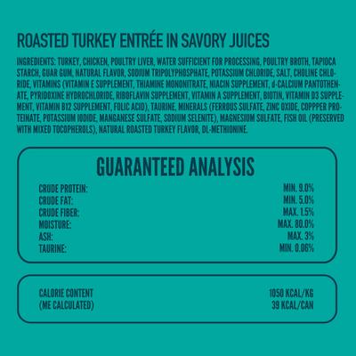 Show full view: A Strong Heart Roasted Turkey Entree Wet Cat Food Split Cup, 2.6-oz Split Cups, case of 10 slide 6 of 10