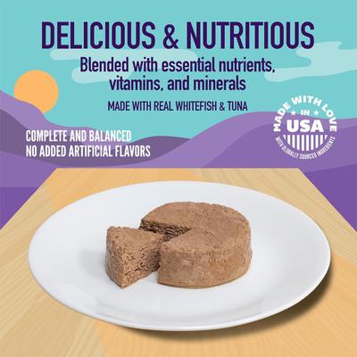 Show full view: A Strong Heart Whitefish & Tuna Dinner Paté Wet Cat Food, 5.5-oz, case of 24 slide 5 of 10