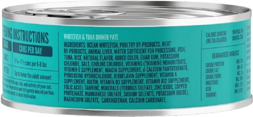 Show full view: A Strong Heart Whitefish & Tuna Dinner Paté Wet Cat Food, 5.5-oz, case of 24 slide 4 of 10